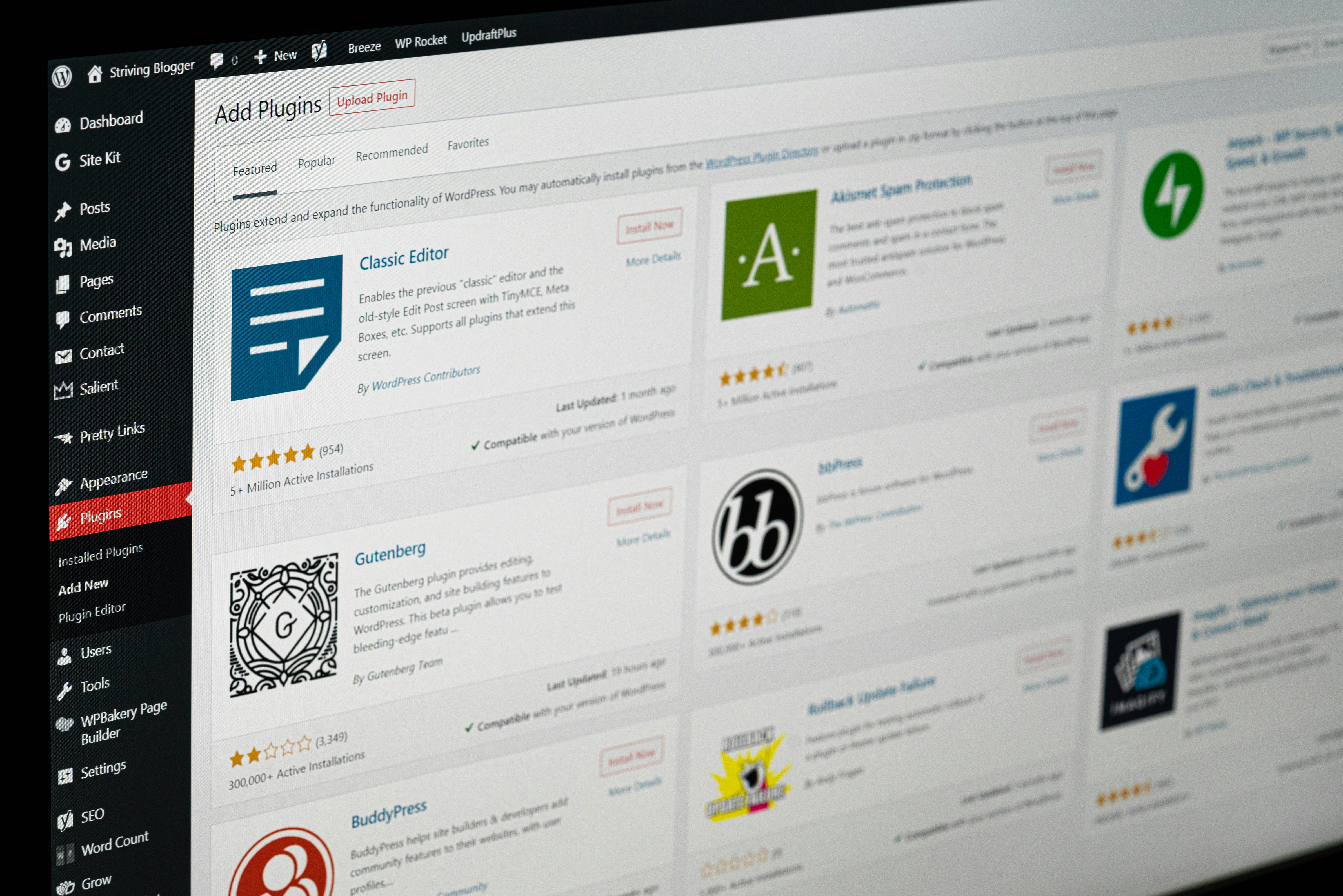 WordPress website builder comparing a custom project against a ready-made theme